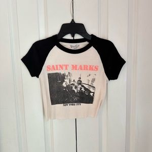 Brandy Melville Saint Marks baby tee